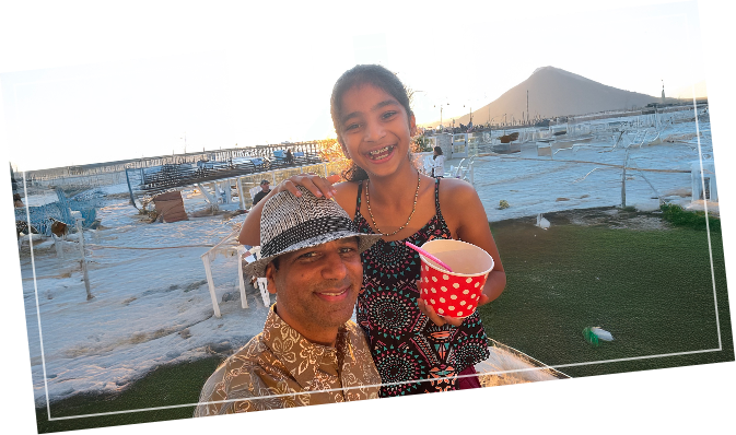 Keyaa and Dad
